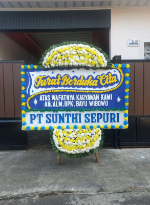 Papan Bunga Duka di Srimulyo